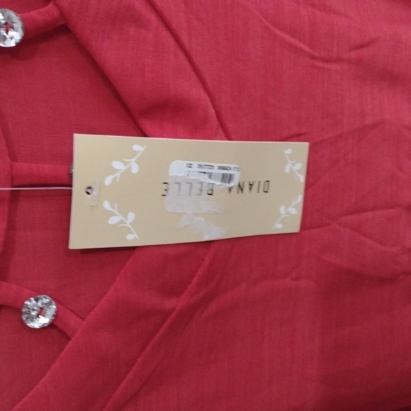Diana Belle Rhinestone red top Small - Picture 5 of 5
